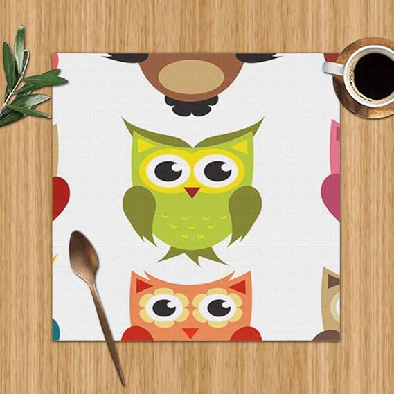 best bags Owls Wildlife Owl Holidays Set of 6 Placemats for