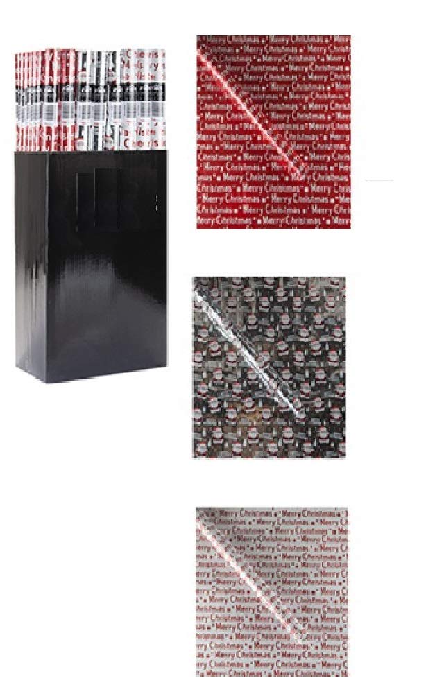 3 Pack of 70CM x 2M Wrap Wrapping Paper Ideal for All Occasions Merry Christmas Print