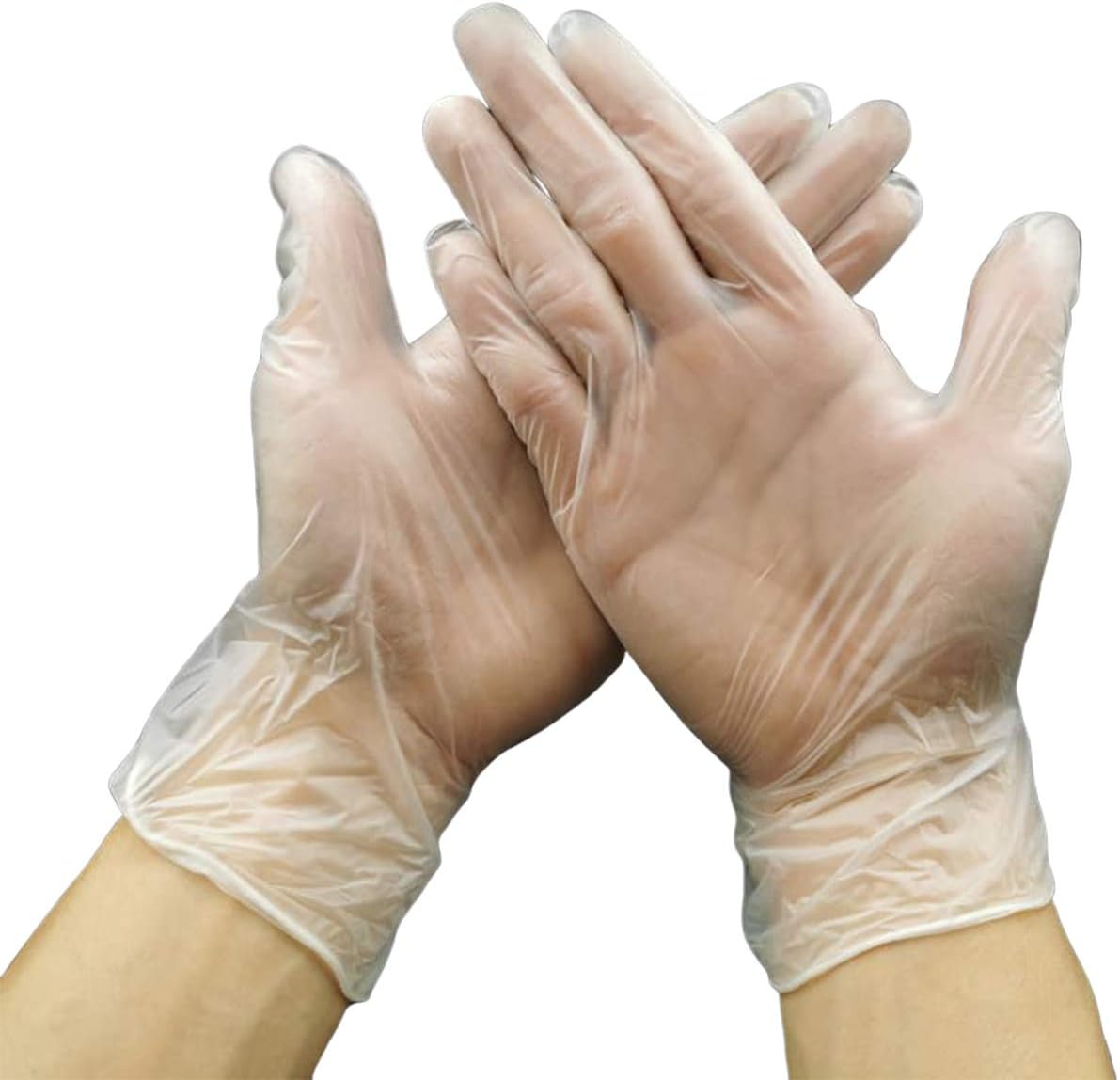 Multipurpose Disposable Gloves, Food Grade Latex Free Glove, Hand Protection for Adults[100 Pack] (Large)