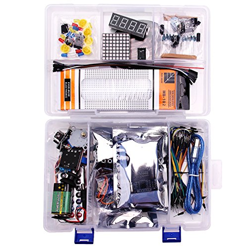 LAFVIN UNO Project Super Starter Kit Included UNO R3,LCD1602 IIC with Tutorial for Arduino