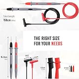 ULTRICS Multimeter Test Leads 1000V 10A Kit with 2 Clips Nickel Tips view 5