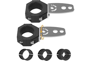 Audak 2Pcs Light Bar Mount Whip Lights Flag Tube Clamp Mounting Bracket Kit for 1 1.25 1.5 1.625 Inch Bullbar Roll Bar Roof R