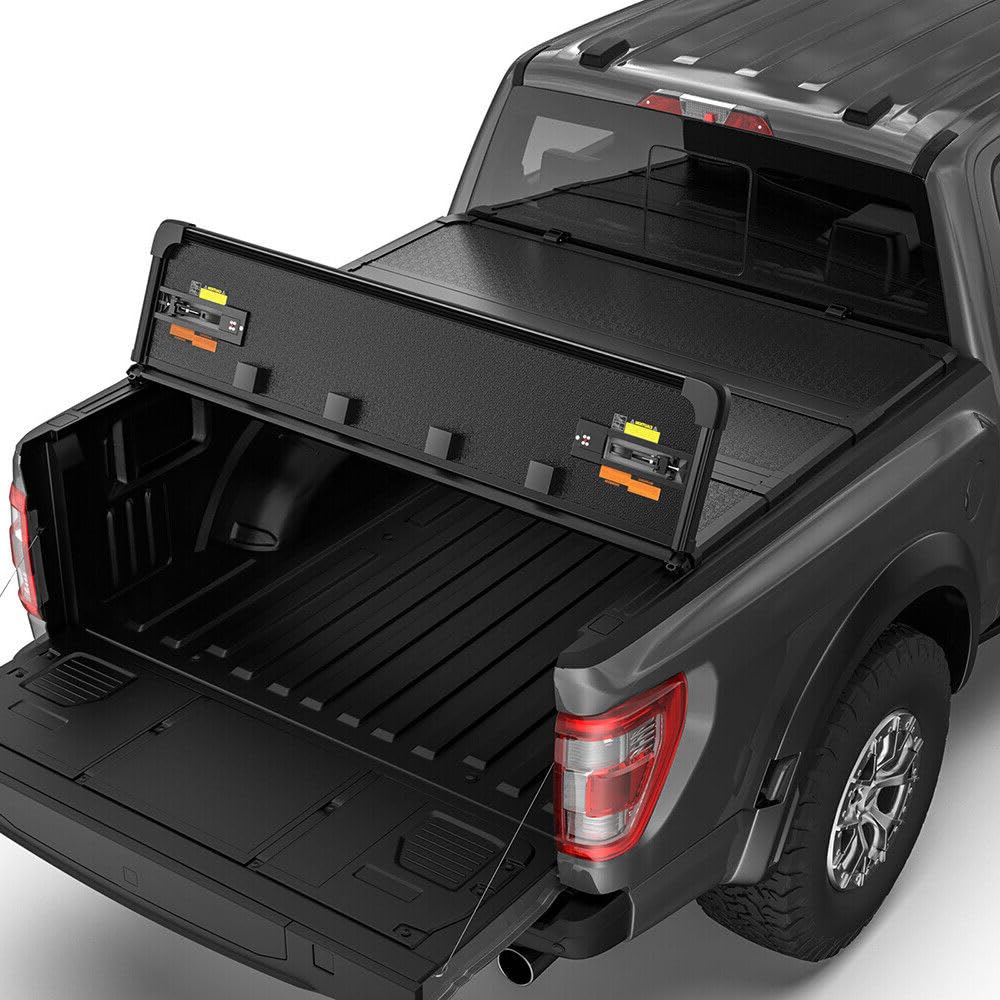 Photo 1 of ** VERY USED** Hard 4 Fold Truck Bed Tonneau Cover for 2019-2023 Chevy Silverado/GMC 1500 5.8 Ft Bed, All Weather