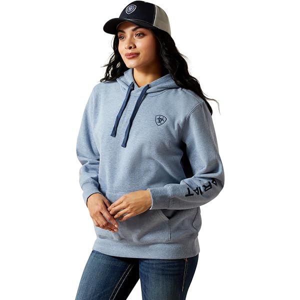ARIAT Women's Essential Hoodie, Coastal Fjord, X-Small at Amazon