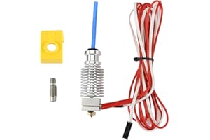 FYSETC Prus i3 Hotend MK3S+ J-Head Extruder Kit 24V 40W for 1.75mm Direct Filament Compatible with Prus i3 MK3/MK3S/MK3S+ and Other E3 V6 Remote Printhead Printer with Silicon Cover and 0.4mm Nozzle