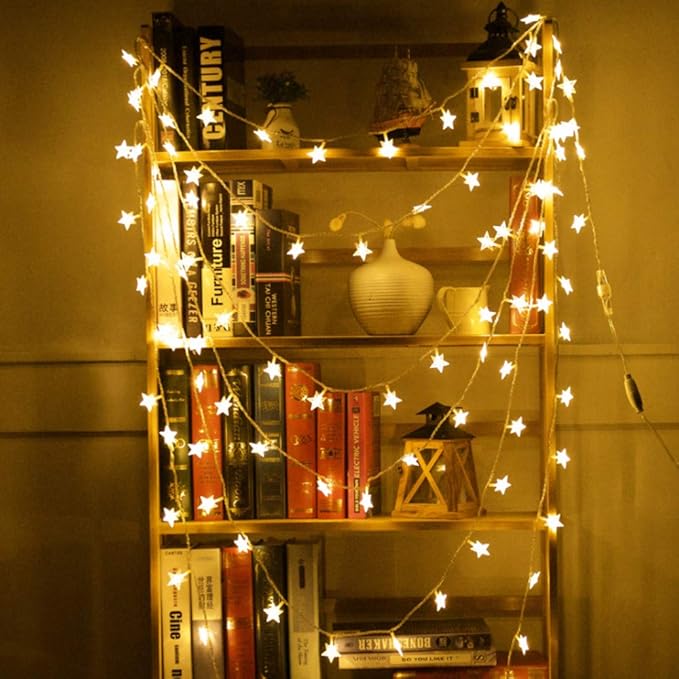 lichterkette,FeiliandaJJ 2M 10LED Kristallklarer Stern LED Licht Hochzeit Party Weihnachten Weihnachten Halloween Innen/Außen