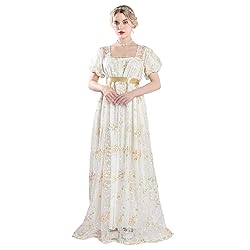 LTAKK Regency Dress Women Regency Costume Empire