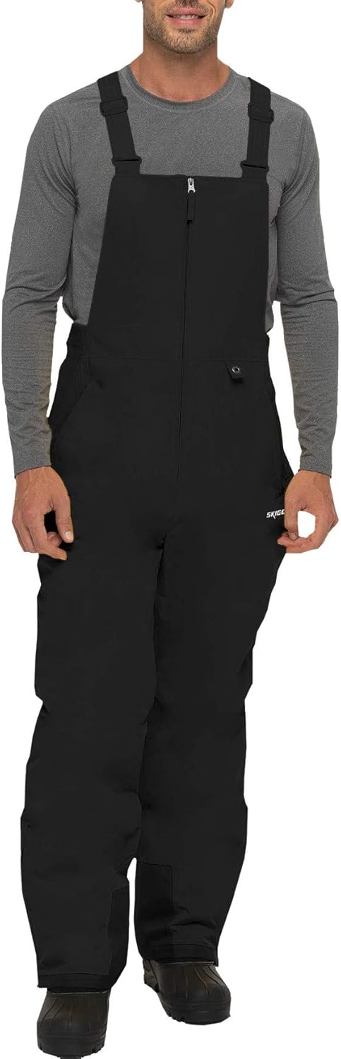 SkiGear Men's Essential Insulated Bib Overalls : Clothing