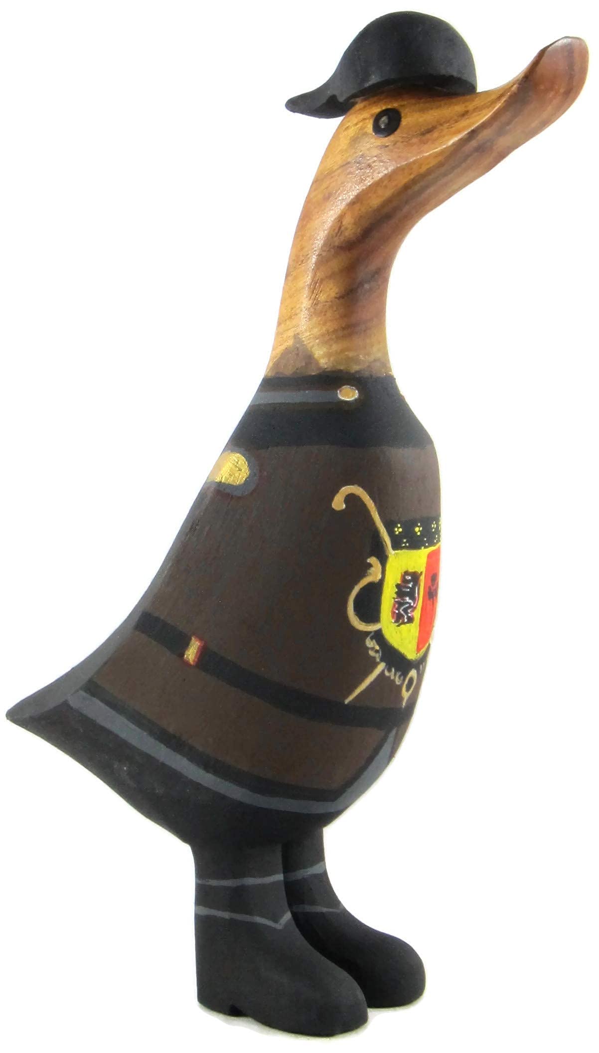 Brave Wings Hand Carved Wooden Duck ~ Royal Prince King Knight Warrior ~ OOAK Ornament Sculpture Figurine Statue Unique Table Decoration Home Decor Gift for Christmas and Birthdays ~ 1346