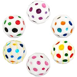 PAKSPAK 6 Pack Moon Space Ball, Bouncy Balls for