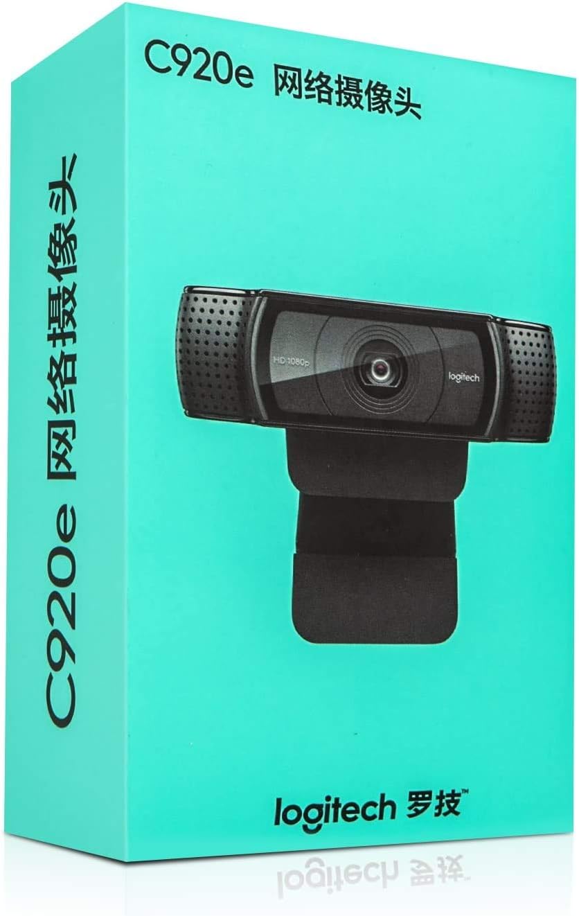 Logitech C920e / C920 HD Webcam, Full HD 1080p Video Calling and Recording, Dual Stereo Audio, Stream Gaming - Black: Computers & Accessories