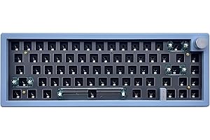BOYI GMK67 65% Keyboard Kit,Hot Swap Gasket Mounted PCB Custom RGB Barebones Keyboard Wireless Tri-Mode BT5.0/2.4GHz/USB-C Wi