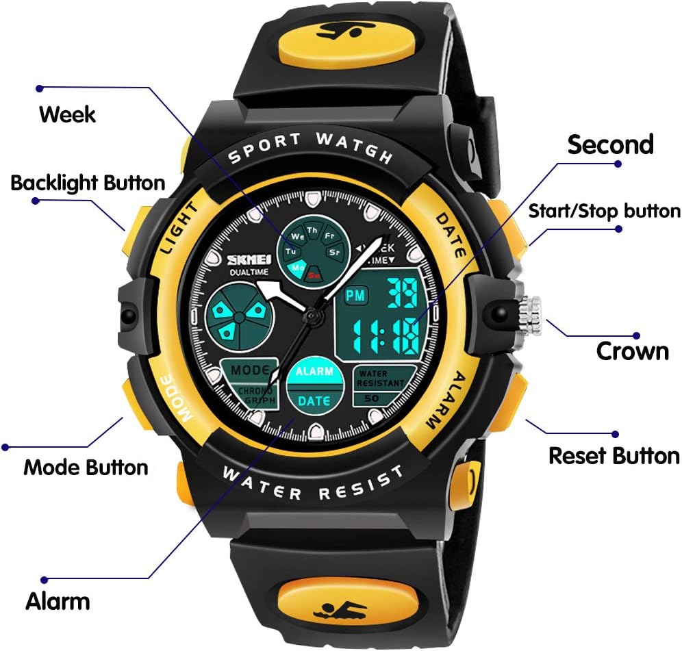 Hikidye Boys & Girls Toys - Digital Watches for Kids Age 4-12, Easter Gifts - Image 4
