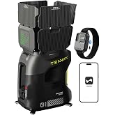 TENNIIX Basic Tennis Ball Machine, 18.7LB Portable Tennis Robot | 4H Runtime &amp; 100+ Ball Capacity, Smart App &amp; Voice Control, Multi-Training Mode, LED Display, 75MPH, Ideal for Beginner &amp; Pro