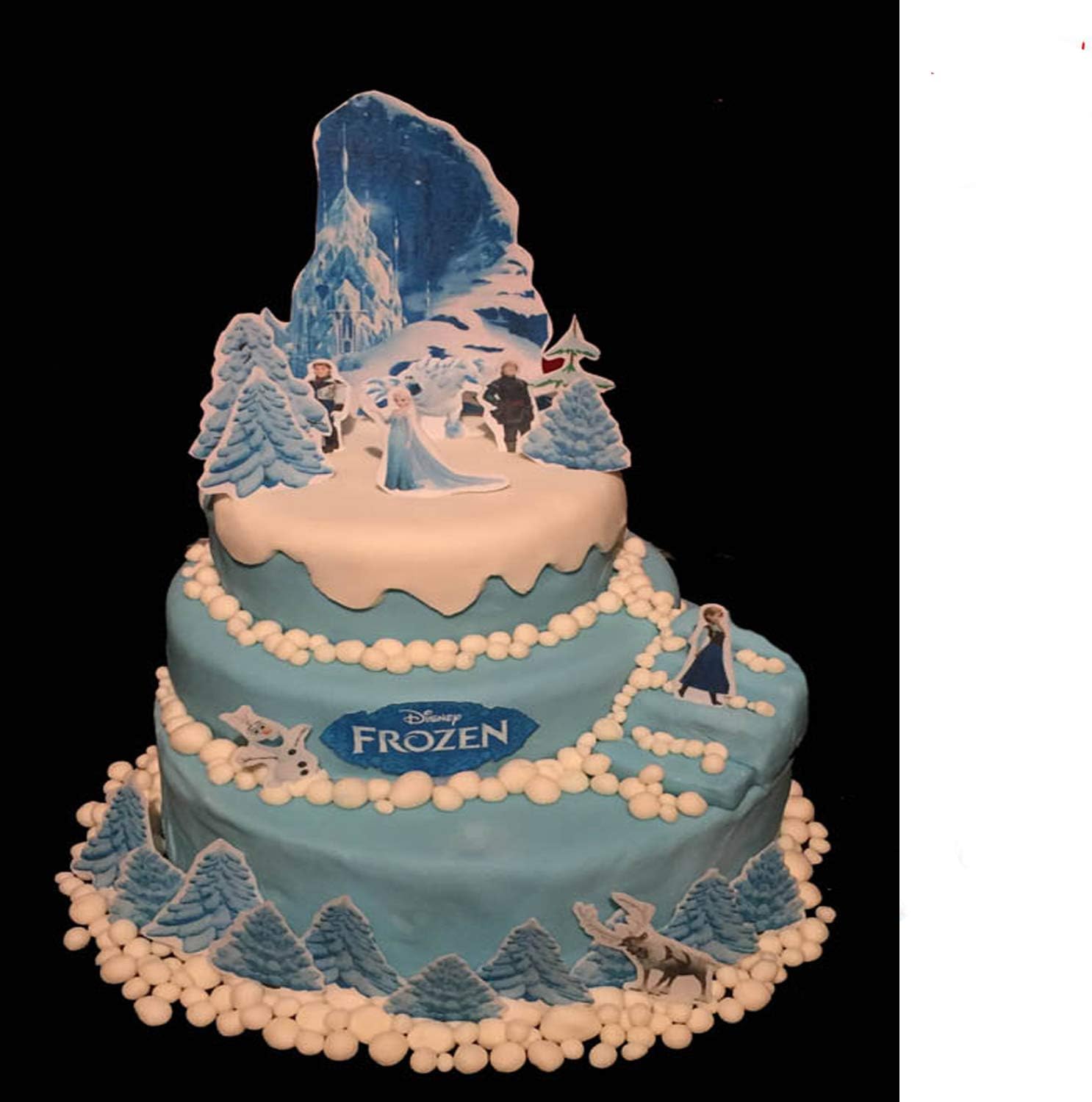 Maison Cupcake Toppers Frozen Facile A Utiliser Glacage Fondant Feuilles 11 Papier De Riz Cuisine Arts De La Table
