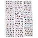Alonea 50PCS/Lot Nail Art Tips Decals Water Transfer Mixed Flowers Stickers (Colorful)