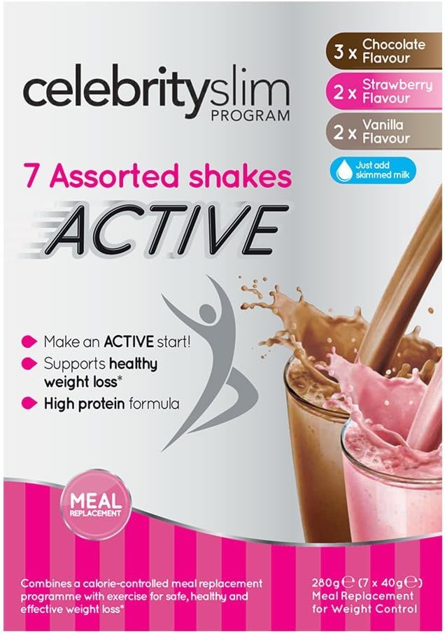 Celebrity Slim Active Assorted Shake - Pack of 7 Sachet