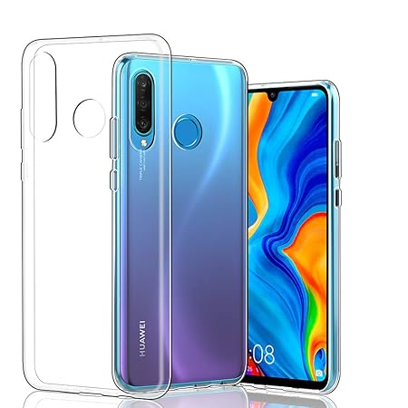 Hianjoo Transparent Hülle Case für Huawei P30 Lite, Soft Silikon Dünn Hüllen Durchsichtige TPU Schutzhülle Case Handyhülle fü