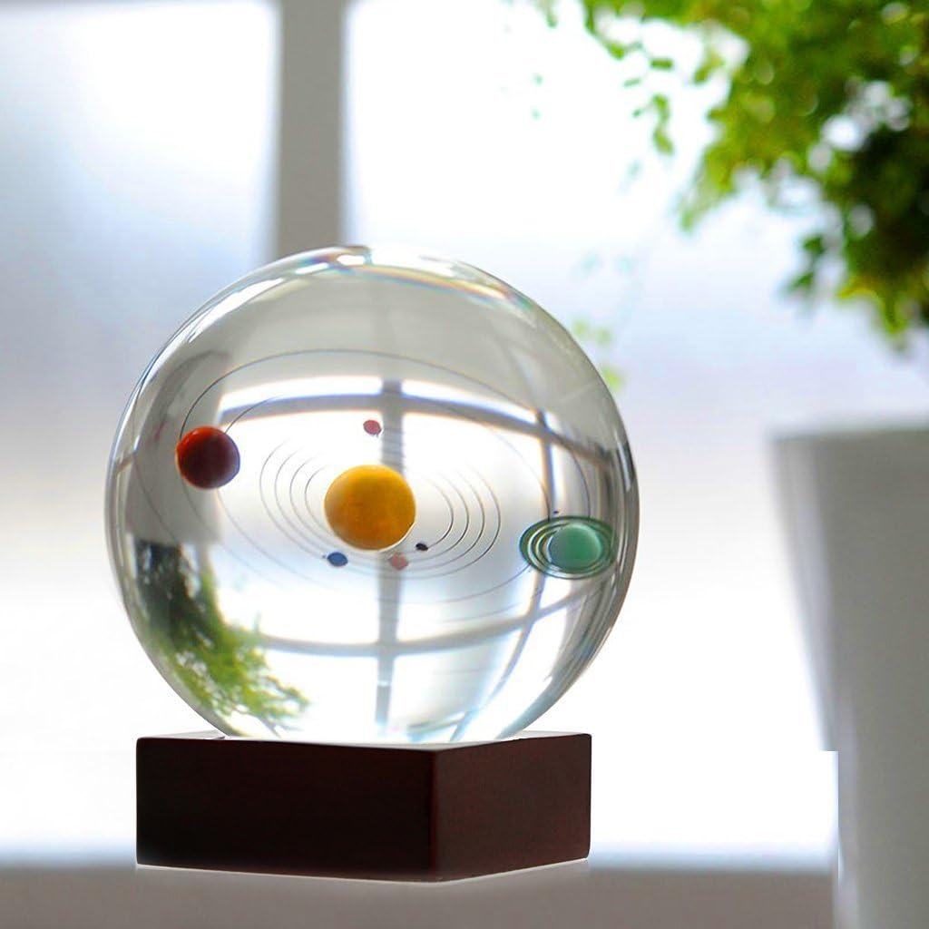 Amazon 太陽系の八惑星 太陽系 ソーラー システム クリスタル ボール 太陽係 水晶球 惑星の軌道 天体運動 天文学 開運グッズ