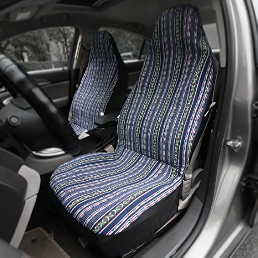 Copap 10pc MultiColor Baja Saddle Blanket Car Seat Covers With 15