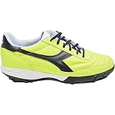 Diadora Calcetto LT Turf Soccer Shoes - Full Grain Leather, Enhanced Cushioning, Anti-Wear Rubber, Synthetic Turf, Optimal Traction and Stability