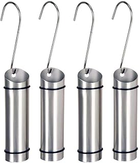 DRULINE 4 Stück Luftbefeuchter Edelstahl 5 x 20 cm Silber