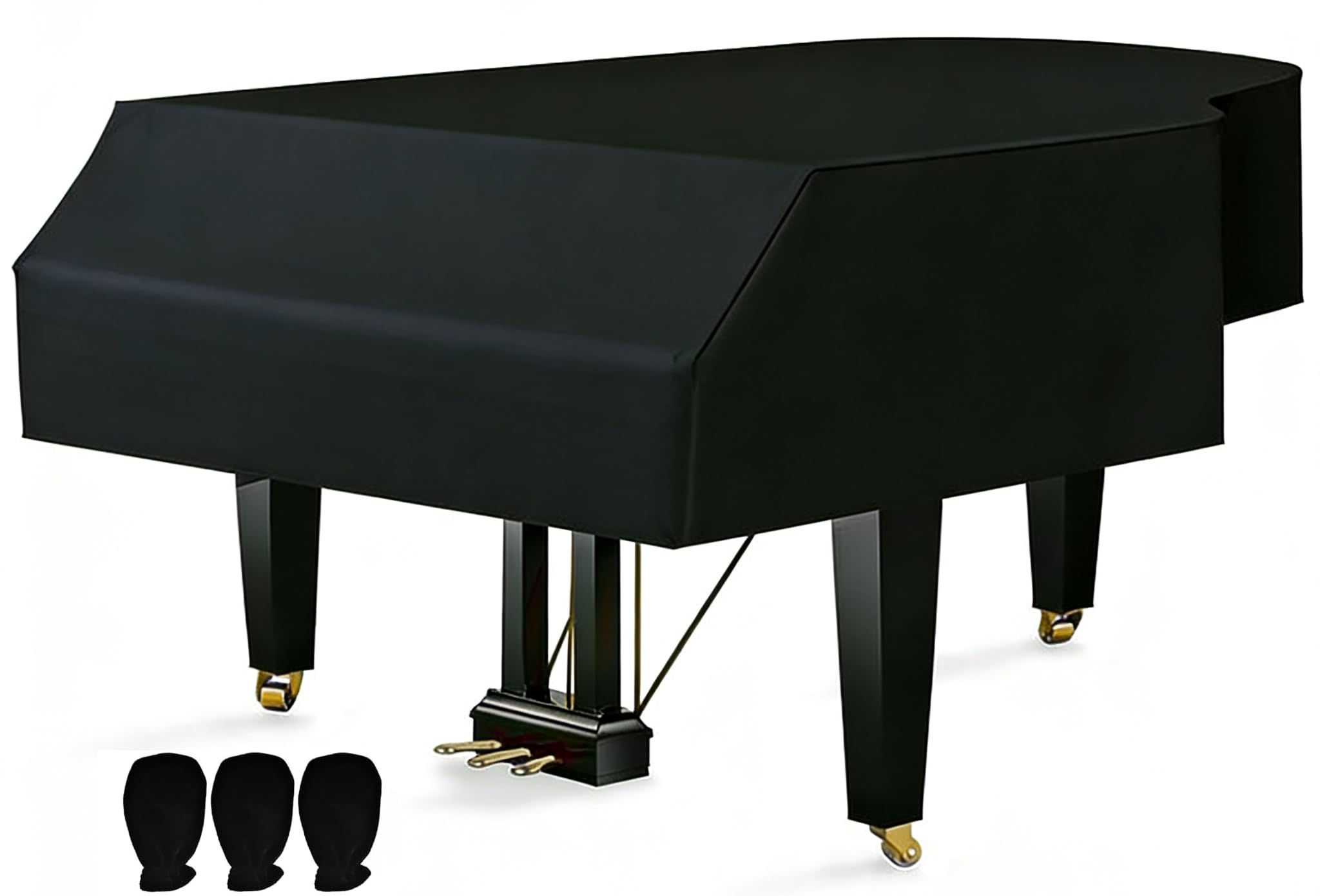 Photo 1 of Grand Piano Cover-Leather Quality Material - Dustproof, Waterproof, Moisture-Proof, Claw-Proof -GLHDDL Grand Piano Protection Full Cover (160cm/62.9in)