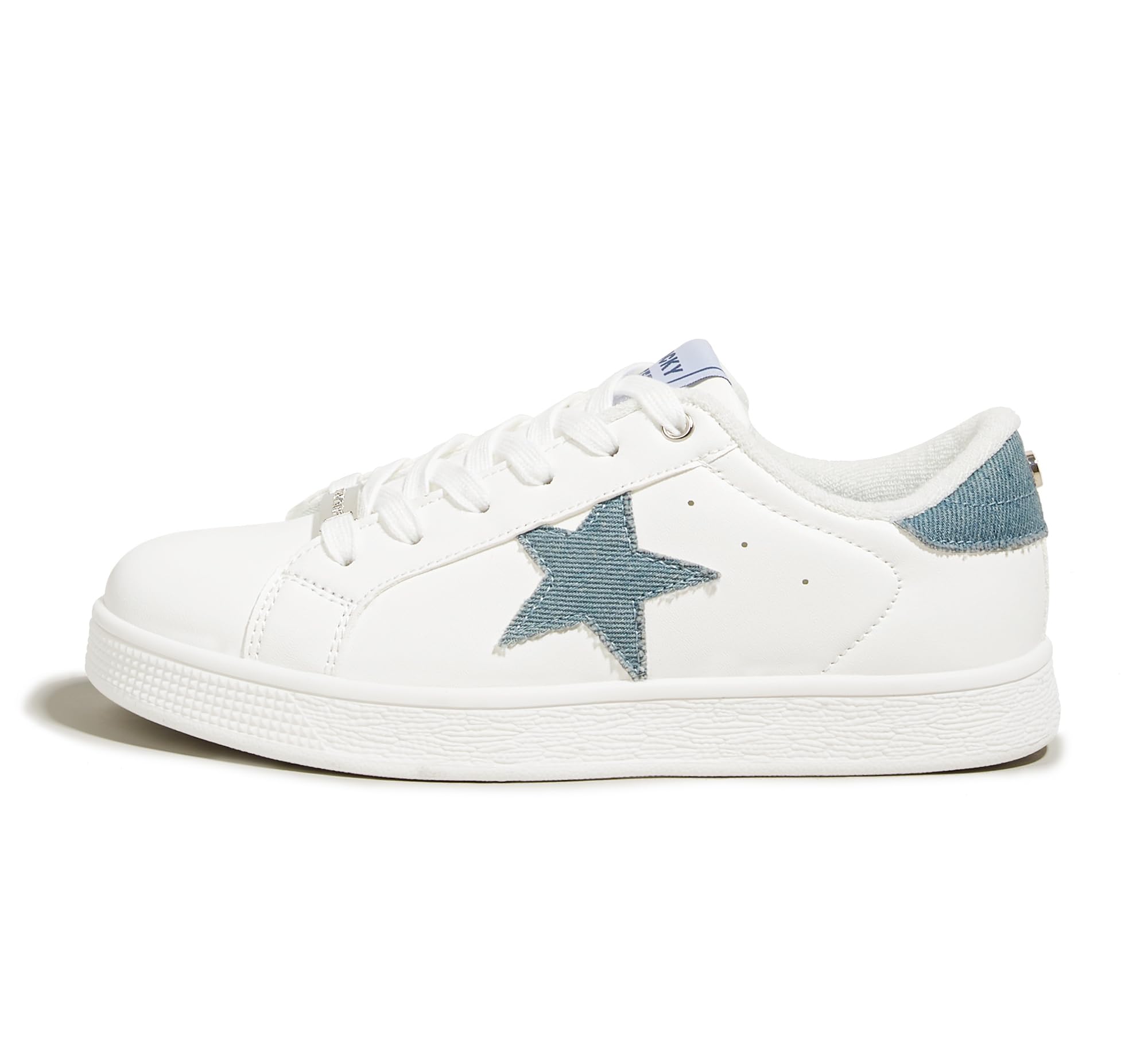 LUCKY STEP Women's Fashion Star Sneaker Lace Up Low