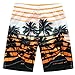 Aivtalk Coconut Tree Printing Beach Shorts Quick-Drying Board Shorts
