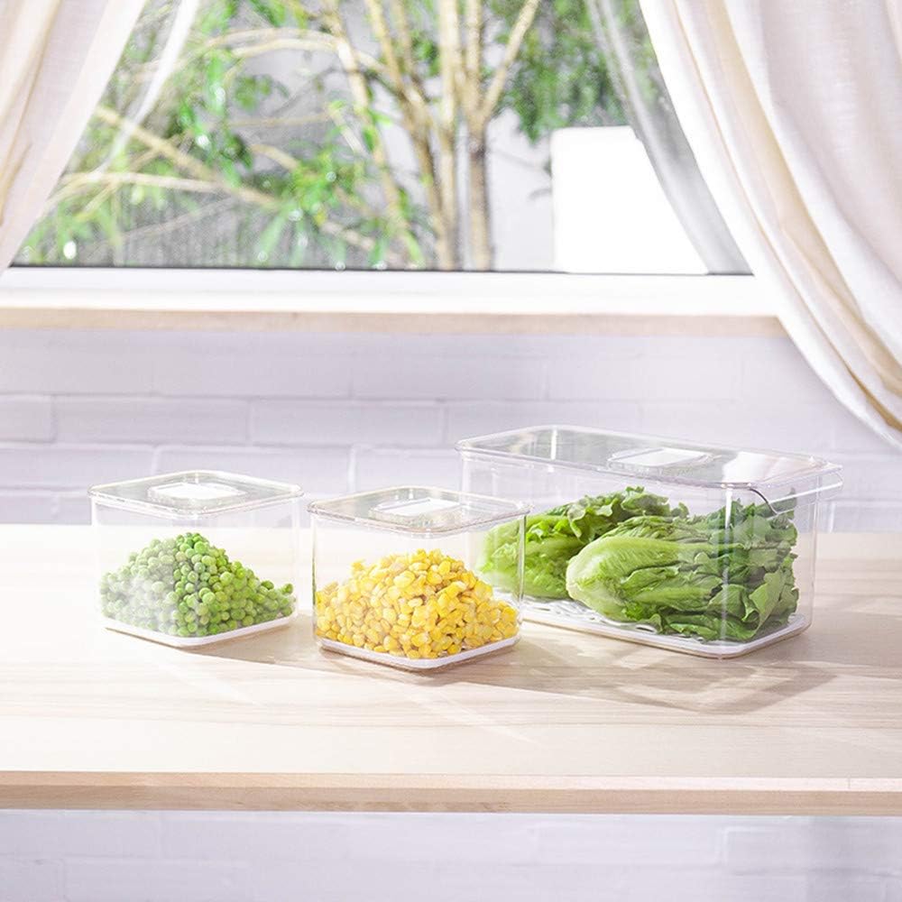 SANNO Fridge Food Storage Containers Produce Saver FreshWorks Produce - Stackable Refrigerator Kitchen Organizer Keeper- Set of 3 - Image 4