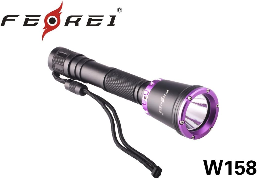 FEREI W158P Purple 1CREE XM-L2 LED 860 Lumen Diving light Waterproof Flashlight torch