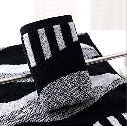 Tender Towels Black and White Stripes Hand Towels for Lovers 100% Cotton Face Towels Bathroom 6 pcs