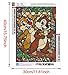 KoKoWill DIY 5D Diamond Painting Kit for Adults, Full Drill Square Crystal Rhinestone Embroidery Cross Stitch Art Craft Canvas,Squirrels,11.81 x 15.75 inch