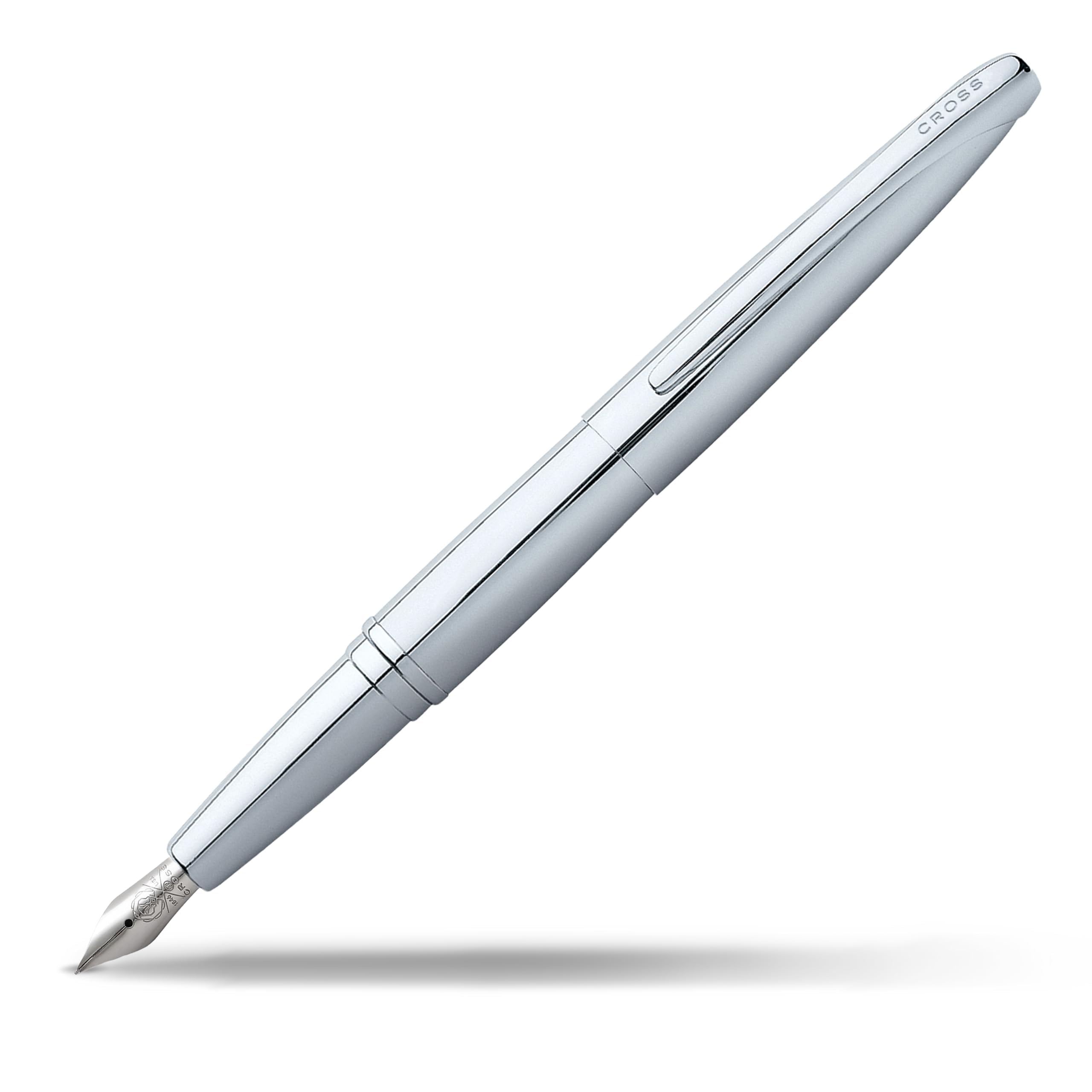 Cross Atx Pure Chrome Fountain Pen with Chrome Plated Appointments - Silver — image 1