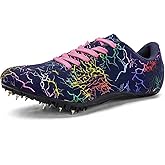 DKHHN Men's Spikes Track and Field Shoes Outdoor Sprint Racing Running Jumping Traning Cleats