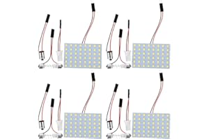 Cabilock Led Panel Dome Light 48-Led Car Interior Ceiling Lamp for Rv Roof and Trunk Easy No-Drill Installation Vehicle Panel