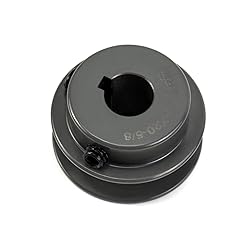 QWORK AK2058 Single Groove V-Belt Pulley, 2.05" OD