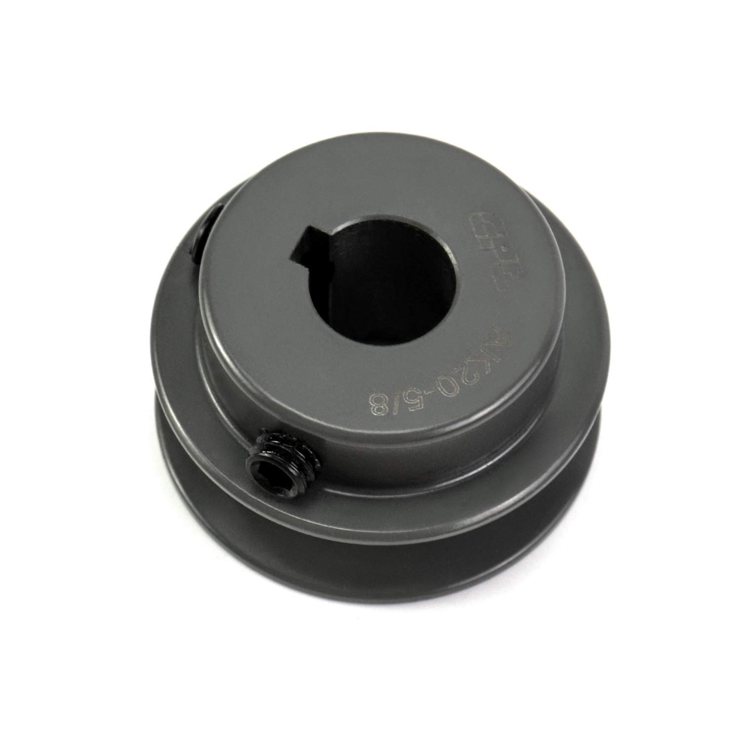 QWORK AK2058 Single Groove V-Belt Pulley, 2.05" OD