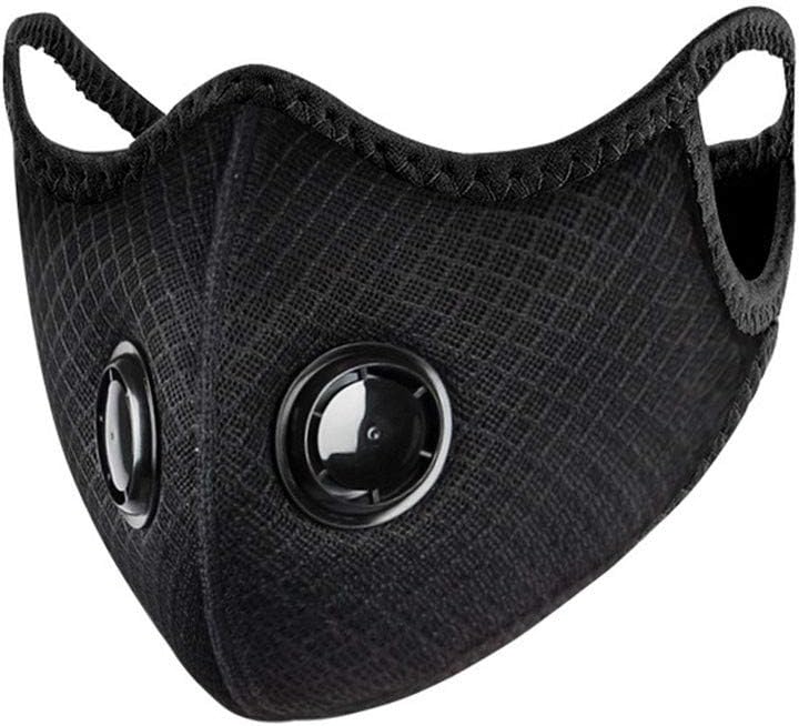 KUNAW Face Cover Mouth Protection Hygiene and Protection Against Surgical Dust Waterproof Cover, High Filtration and Ventilation Security (Black)