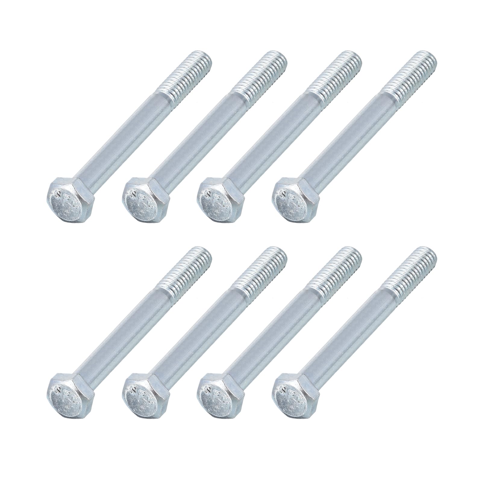 METALLIXITY Hex Bolts (5/16-24x3") 8Pcs, Grade 2 Carbon Steel Zinc Plated Partial Threaded, UNF Fine Thread Hex Head Screw Bolt - for Furniture Repair, Silver