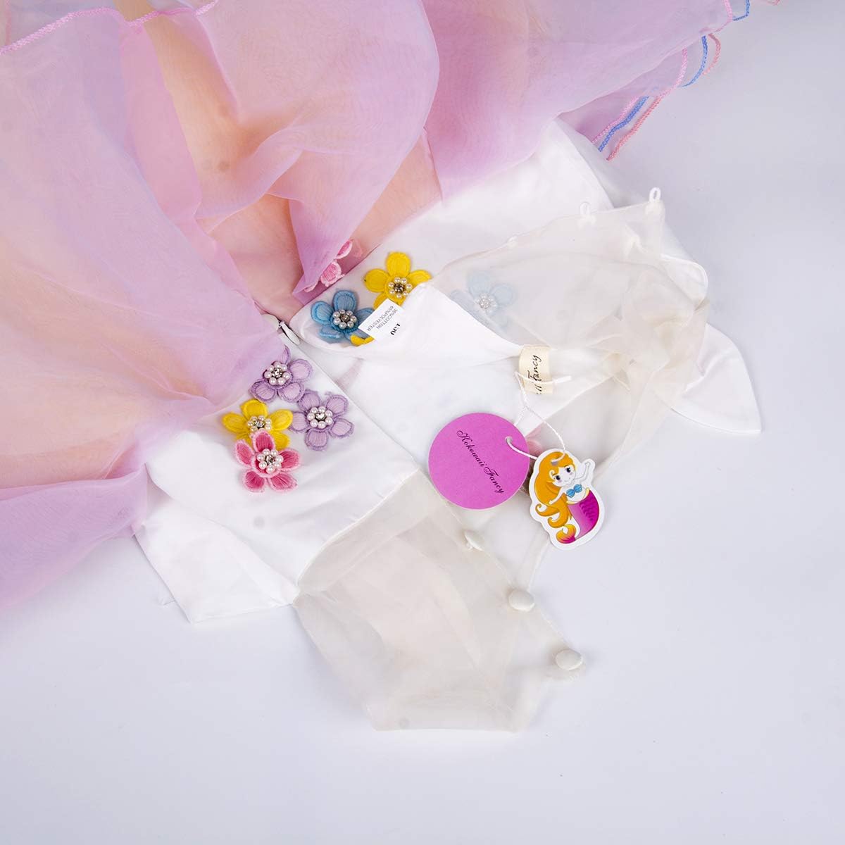 Kokowaii Fancy Girls Unicorn Dress up Fancy Costume for Pageant Party: Clothing