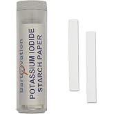 Bartovation Potassium Iodide Starch Oxidizer Test Paper Strips, 100-Pack | Made in USA, for Chlorine, Iodine, Peroxide, Detection, NOT for Medical Testing