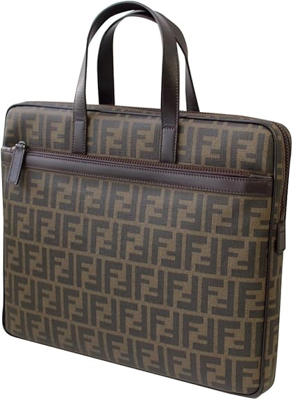 Amazon フェンディ Fendi ブリーフケース ビジネスバッグ トートバッグ Zucca ズッカ Brief Slim Zucc Cuoio Nero Rutenio 7va345 00b0w F0xb8 並行輸入品 Fendi フェンディ ビジネスバッグ