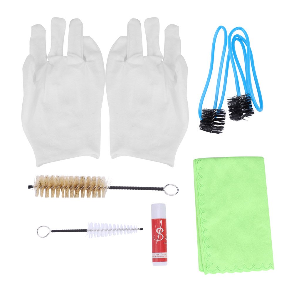Dilwe 6 in1 Trumpet Cleaning Kit, Trumpet Trombone Tuba Horn Cleaning