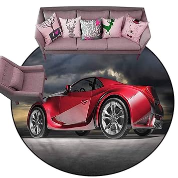 Amazon Com Print Floor Mats Bedroom Carpet Cars Modern Red