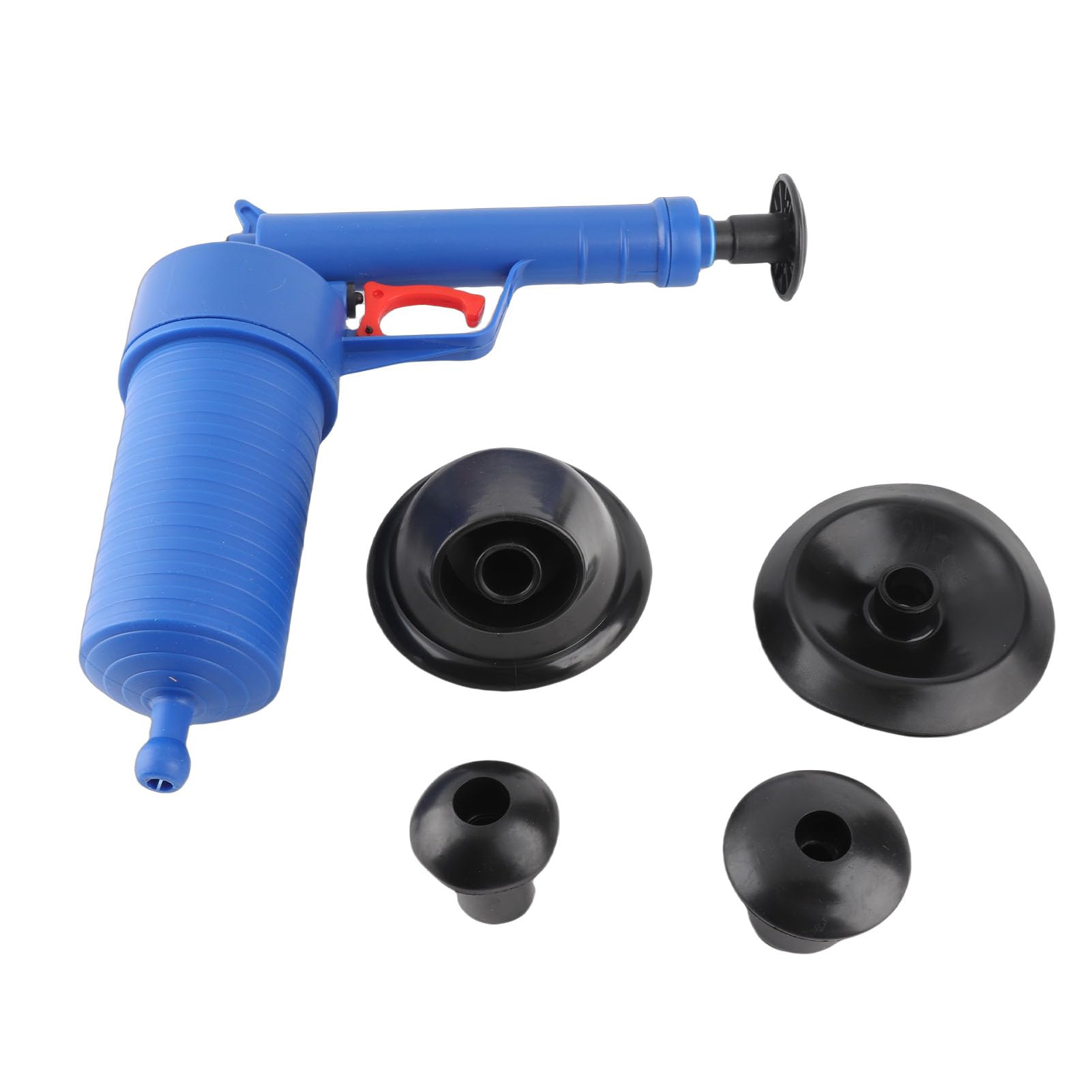 Air Pump Drain Blaster, High Pressure Toilet Plunger Air Pump Drain Unblocker Plunger Opener Cleaner Kit for Bath Toilets, Bathroom, Shower, Kitchen Clogged Pipe Bathtub