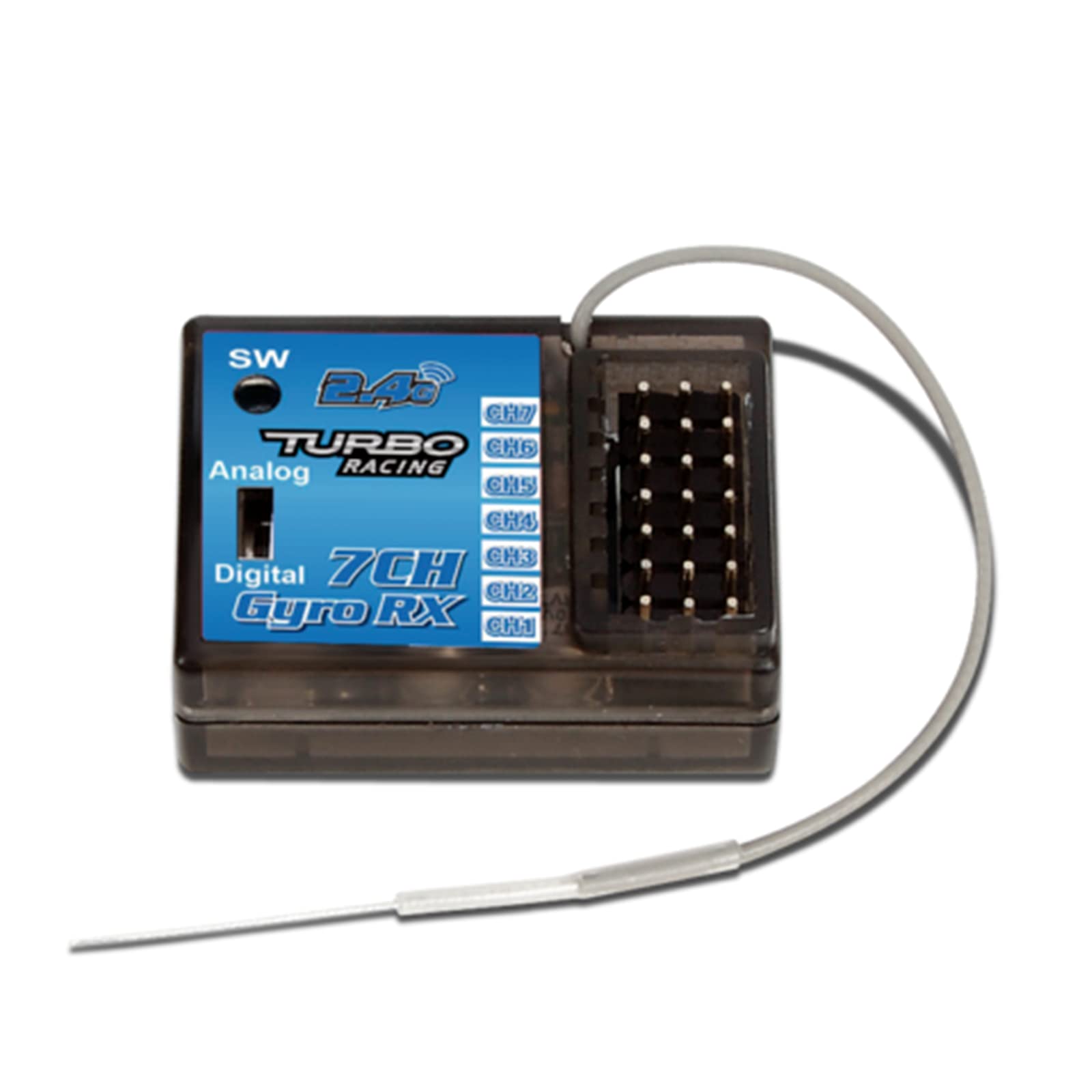 LICHIFIT 2.4GHz Digital TB-RX200 Independent 7CH Receiver for Turbo Racing V3.1 System TB-TX2 Transmitter