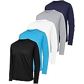HovSiyla Long Sleeve Shirts for Men Moisture Wicking Mens Tee Shirts Workout Sun Protection T Shirt for Running