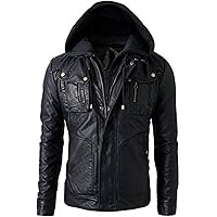 Decent Fashion New Men's Motorcycle Brando Style Biker Real