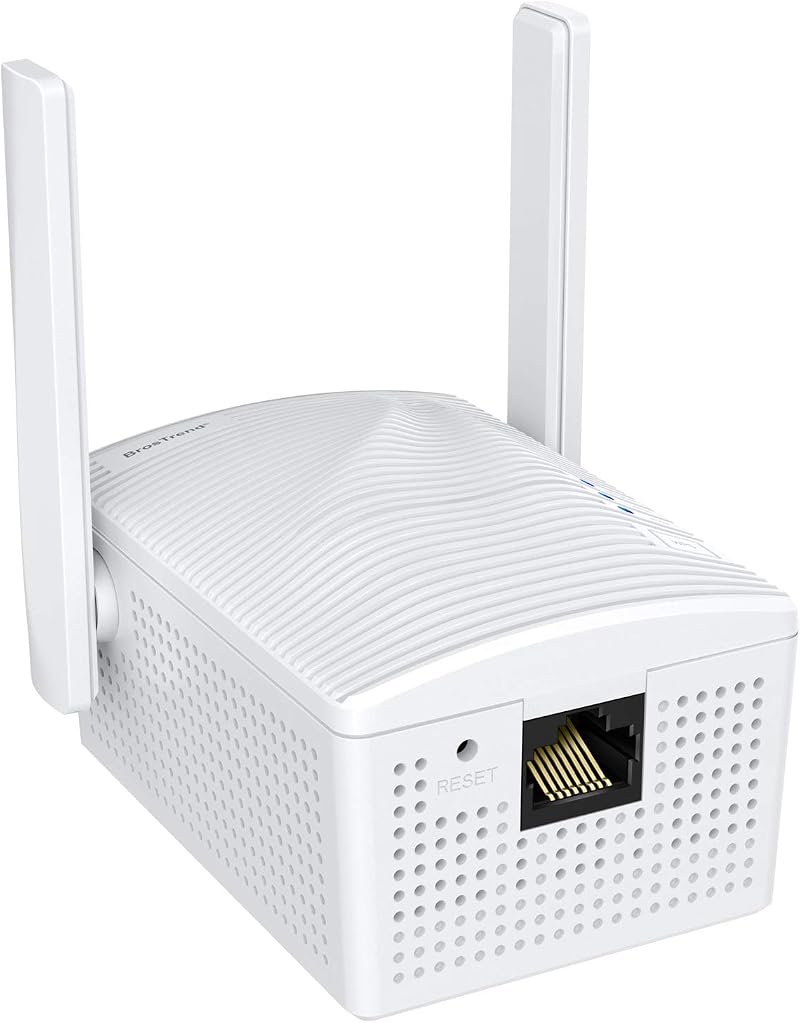 BrosTrend 1200Mbps WiFi Bridge Adapter AC1200 Ethernet to Wireless UK Plug